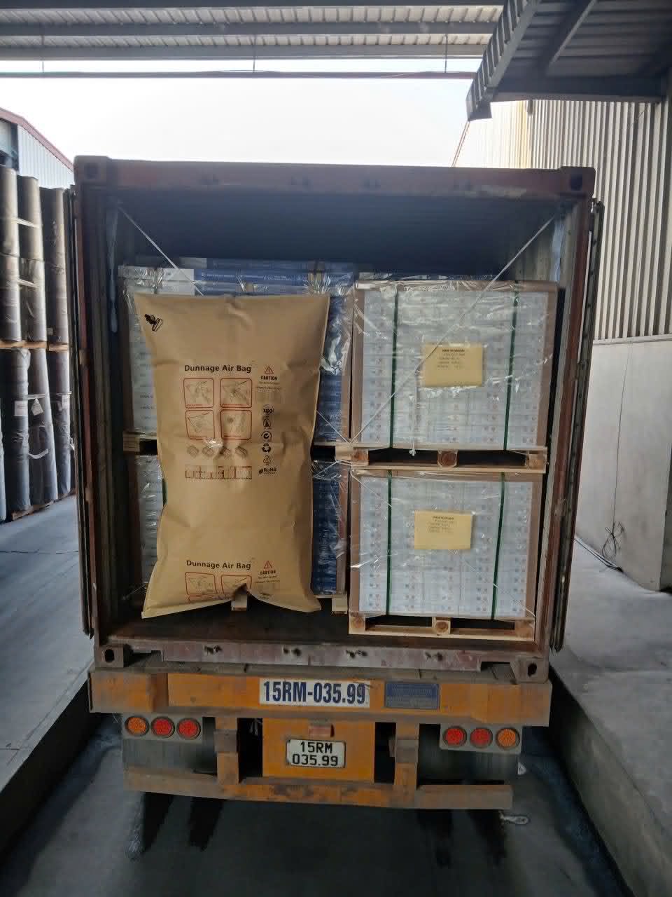Container load of NK Noble Plank flooring